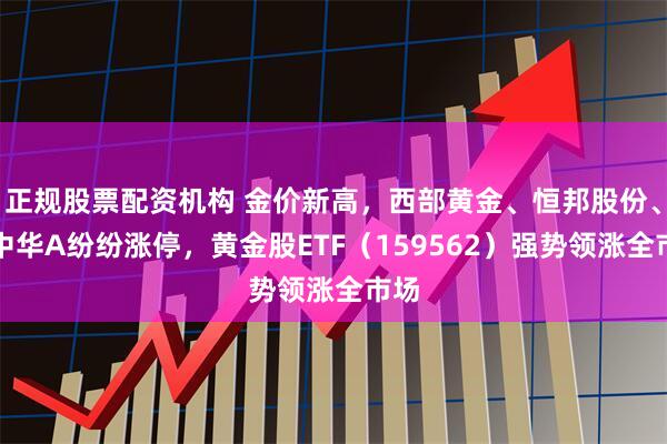 正规股票配资机构 金价新高，西部黄金、恒邦股份、深中华A纷纷涨停，黄金股ETF（159562）强势领涨全市场
